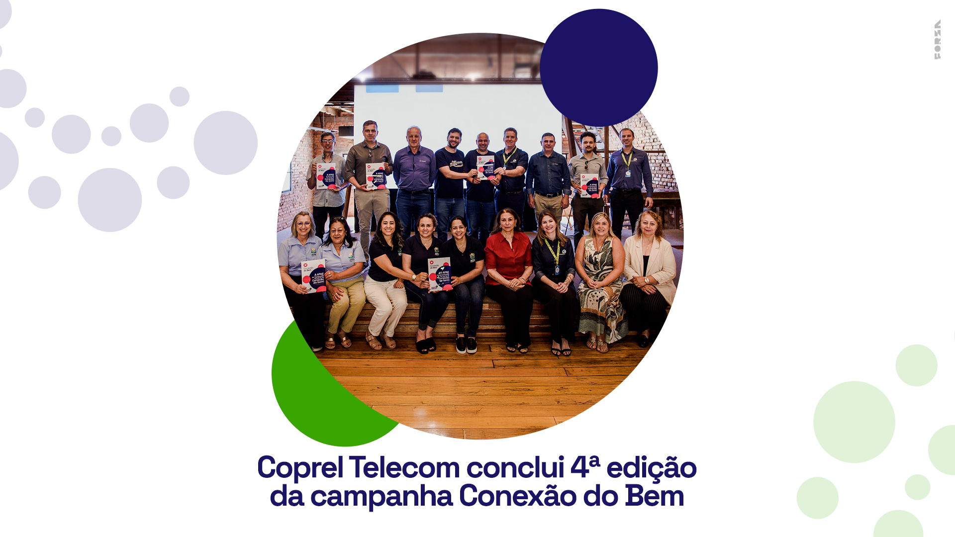 Coprel Telecom conclui 4ª edição da Campanha “Conexão do Bem” ultrapassando 500 mil em doações