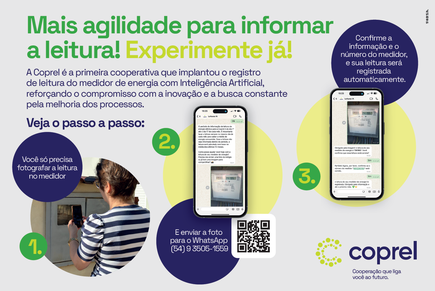 Coprel implementa registro de leitura com Inteligência Artificial